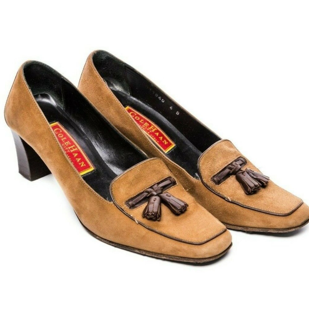Cole Haan Vintage Tassel Front Pumps 6B